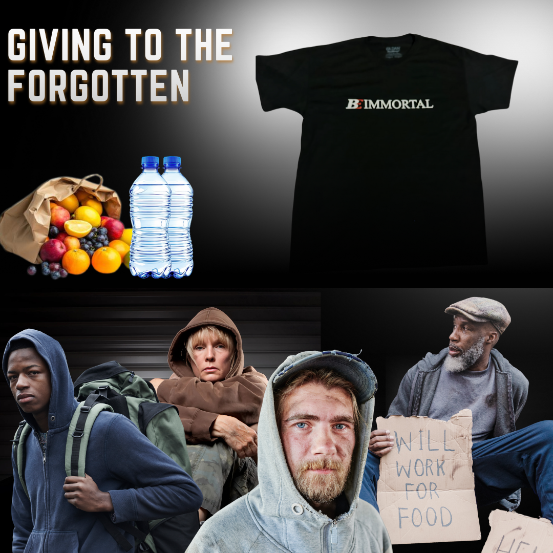 Final Stock "BE Immortal" Tees - Free Shipping {Giving to The Forgotten}